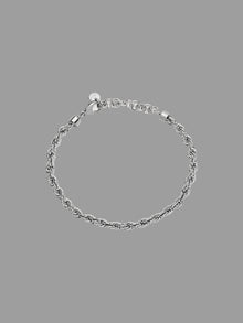  Bracciale treccina argento