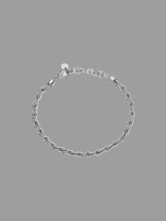 Bracciale treccina argento