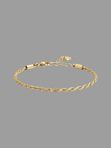  Bracciale treccina oro