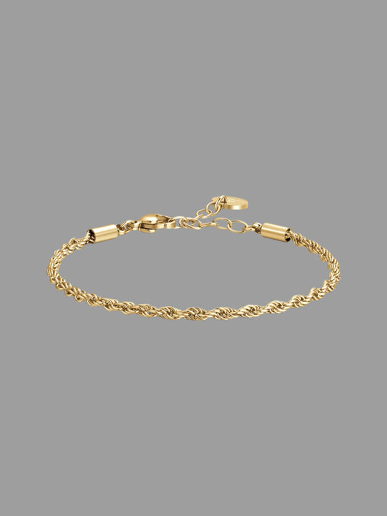 Bracciale treccina oro