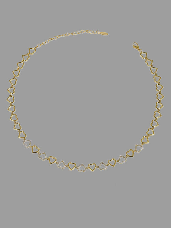 Girocollo multicuori oro