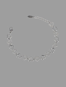  Bracciale multicuori argento