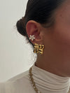 Earcuff fiore zircone oro