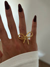 Anello fiocco big oro