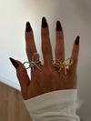Anello fiocco big argento
