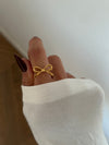 Anello fiocco petit oro