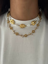 Collana rose bianca