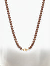 Collana perle nocciola